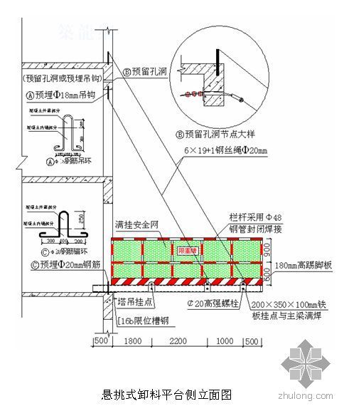 会车平台专项施工方案资料下载-天津某高层卸料平台专项施工方案