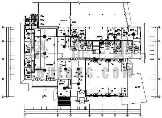 餐厅雅间空调设计资料下载-某展厅及维修间空调设计图