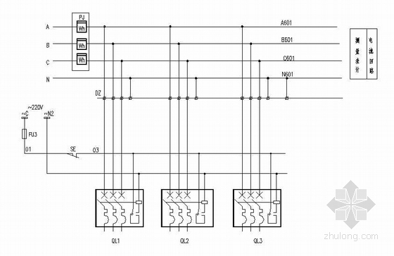 高压配电柜一次原理图图例资料下载-某国际企业在华公司10KV高压配电柜原理图