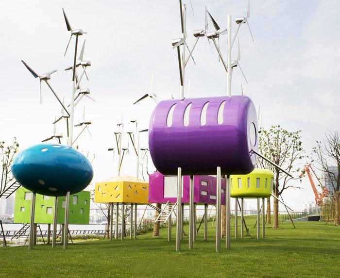 风力装置艺术资料下载-上海后世博公园园区景观装置