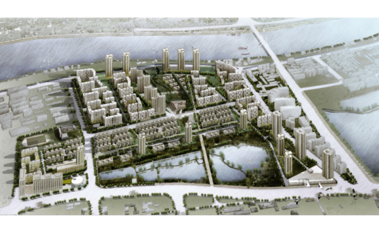 会所周边环境设计资料下载-[武汉]钢铁厂住区规划设计方案