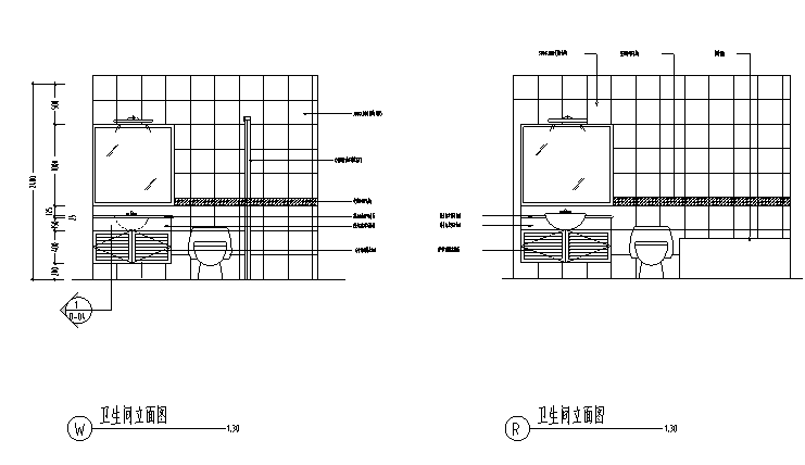 20套样板房装饰装修设计施工图-室内cad图块-筑龙室内设计论坛