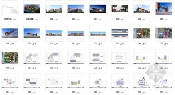 [江苏]现代风格市级重点中学校园规划设计方案文本-总缩略图 