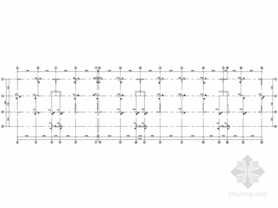 17层框架剪力墙住宅结构施工图(静力压桩)-柱平面布置图 