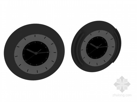 钟表3d模型资料下载-钟表摆件3D模型下载