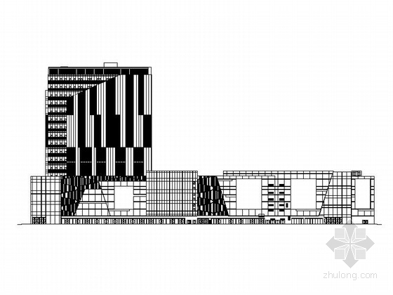 设计院广场资料下载-[江西]十七层现代风格商业广场建筑施工图（甲级设计院）