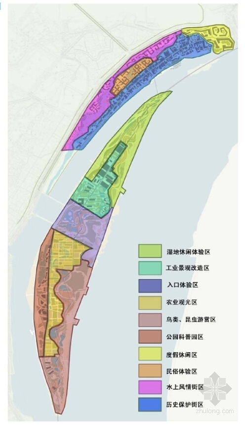 [湖南]滨江城市文化旅游区规划设计方案文本（知名设计院）-滨江城市文化旅游区规划分析图