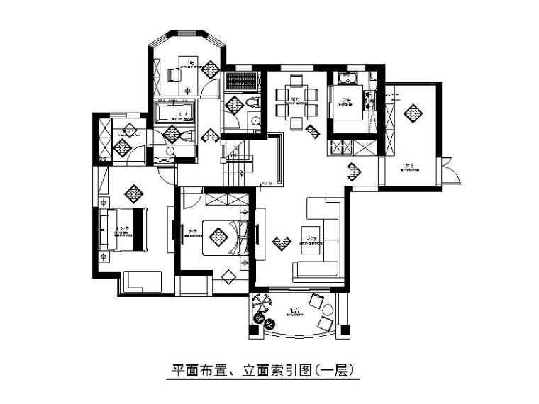 公寓式住宅建筑施工图设计资料下载-跃层公寓样板间设计CAD施工图（含实景图）