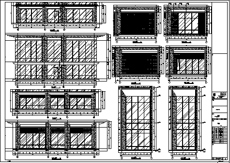 [江苏]某文化度假酒店建筑方案（含结构图，模型）-门窗立面大样
