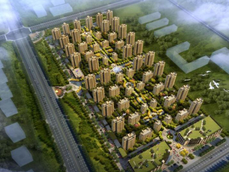 中亚大学城建筑资料下载-[宁夏]某大学城住宅项目建筑方案文本（PDF+87页）
