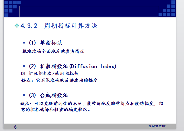 房地产投资与房地产周期-周期指标计算方法