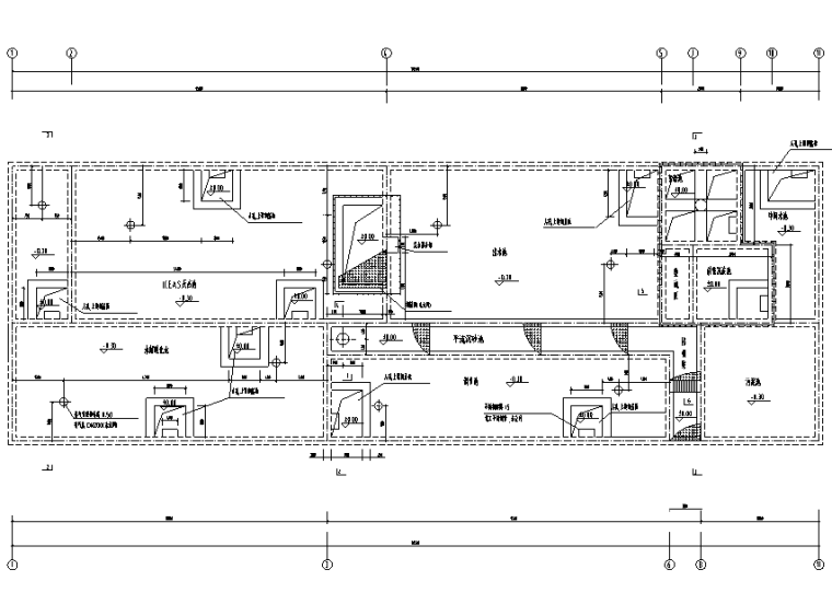 水处理施工图图资料下载-[云南]科研楼中水处理工艺流程施工图